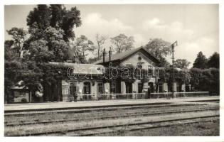 Szenc, Szempcz, Senec; Vasútállomás, Farkas Friedmann kiadása / railway station