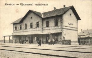 Komárom, Komárno; Újkomáromi vasútállomás / railway station