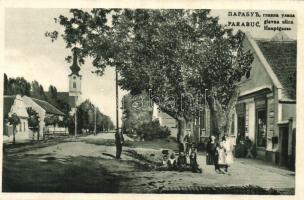 Paripás, Parabuc (Ratkovo); Glavna ulica / Fő utca, üzlet / main street, shop (ragasztónyom / gluemark)