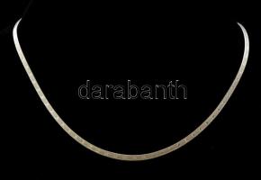 Ezüst(Ag) csillagmintás kígyó nyaklánc, jelzett, h: 40 cm, nettó: 6 g