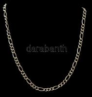 Ezüst(Ag) figaro nyaklánc, jelzett, h: 55 cm, nettó: 16 g