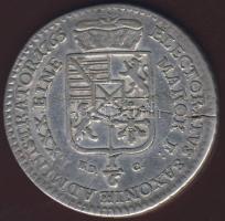 Német Államok/Szászország 1765EDC 1/6 Thaler Ag T:3/4 lapkahiba