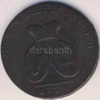 Moldva és Havasföld 1774. 2para/3kopek T:3/4 látványos verési hibával