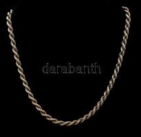 Ezüst(Ag) walles nyaklánc, jelzett, h: 46 cm, nettó:19,3 g