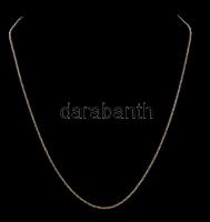 Ezüst(Ag) sodort vékony nyaklánc, jelzett, h: 46 cm, nettó: 3,2 g