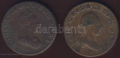 Ausztria/magyar verdejel 1780S + 1790S 1Kr (2klf) T:3,3-