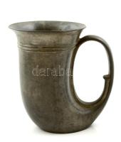 Rein Zinnkürt alakú ón korsó, jelzett, m:12 cm