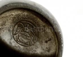 Rein Zinnkürt alakú ón korsó, jelzett, m:12 cm