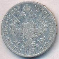 Ausztria 1884. 1Fl Ag "Ferenc József" T:2-
Austria 1884. 1 Florin Ag "Franz Joseph&q...