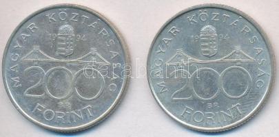 1994. 200Ft Ag "Deák" (2x) T:2
Adamo F13.1