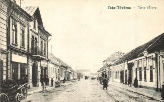 Tata-Tóváros, Fő tér, bútorraktár, üzletek, Lindenberg Adolf kiadása