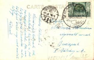 1940 Szatmárnémeti, Satu Mare; Horthy Miklós, Katolikus főgimnázium és székesegyház, Pannonia szálló...