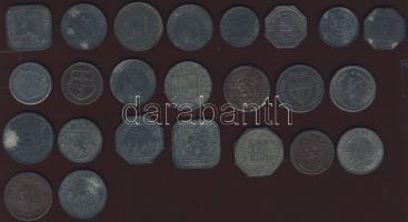 Német Birodalom/Császárság 1917-1919. 24db klf fém városi szükségpénz T:3 korr