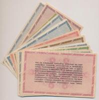 1946. 14db-os vegyes adópengő bankjegy tétel, közte fordított címeres is T:II,II-,III