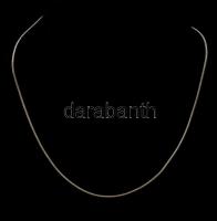 Ezüst(Ag) vékony kígyó nyaklánc, jelzett, h: 40,5 cm, nettó: 2,8 g