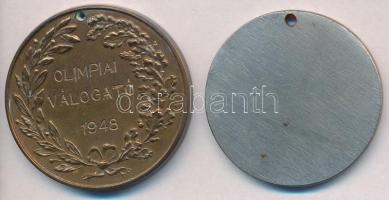 1909. "Testvériség Sport Egyesület" lyukasztott fém díjérem (38mm) + 1948. "Weiss Man...