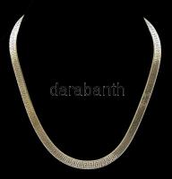 Ezüst(Ag) meandermintás kígyó nyaklánc, jelzett, h: 43,5 cm, nettó: 23,6 g