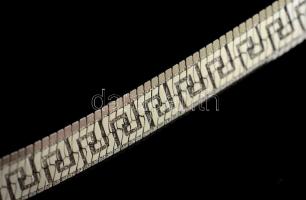 Ezüst(Ag) meandermintás kígyó nyaklánc, jelzett, h: 43,5 cm, nettó: 23,6 g