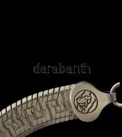 Ezüst(Ag) meandermintás kígyó nyaklánc, jelzett, h: 43,5 cm, nettó: 23,6 g