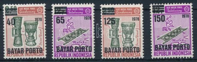 Postage due 4 stamps, Portó 4 érték
