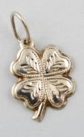 Ezüst(Ag) négylevelű lóhere függő, jelzett, 2,5x1,5 cm, nettó: 0,7 g