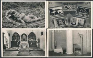 cca 1947 A magyar Szentföld rövid ismertetése és kalauza, ismertető füzet + 5 db fotólap