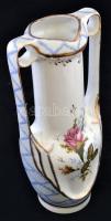 Arpo virágmintás román váza, matricás, jelzett, hibátlan, m: 29 cm