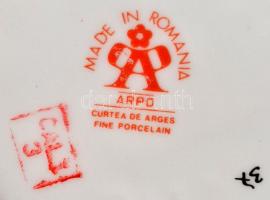 Arpo virágmintás román váza, matricás, jelzett, hibátlan, m: 29 cm