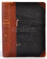 1911 a Magyar Paedagogia teljes évfolyama, kopott félbőr kötésben