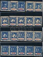 Kis Szerencse Nagy 25 db kék és 19 db barna keresztneves levélzáró