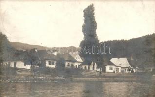 1912 Borosznó, Brusznó, Brusno; Falu részlet, utca / village detail, street, photo
