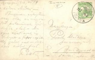 1912 Borosznó, Brusznó, Brusno; Falu részlet, utca / village detail, street, photo