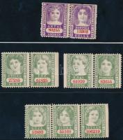 Kis Szerencse Nagy 28 db keresztneves levélzáró (zöld, lila, barna és kék