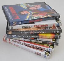 7 db vegyes használt DVD (Állj, vagy lő a mamám!, Zsaru pánikban, Kate&Leopold, Next, Bérgyilkos...