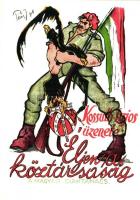 A Magyar Tanácsköztársaság Plakátjai; Világ proletárjai egyesüljetek! 1975. - 18 darabos teljes soro...