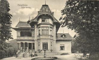 Fenyőháza, Lubochna; Vecsey villa, Jahn Nándor szálloda és villatulajdonos kiadása / villa, published by the owner of the villa (EK)