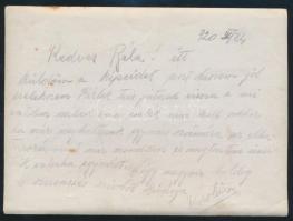 cca 1916-1918 Schwarzlose géppuska tisztítása a fronton, hátoldalán 1920-ban írt levél szövege, 12x1...