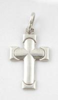 Ezüst(Ag) kereszt függő, jelzett, 3x1,6 cm, nettó: 2,3 g