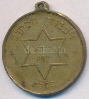 1900. "Isten Dicsőségére 1900. deczember" izraelita vallási érem füllel (29mm) T:2