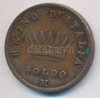 Olasz Államok / Napóleon Királysága 1813M 1S Cu "I. Napóleon" T:2 ph.
Italian States / Ki...