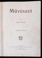 Lyka Károly(szerk.): Művészet, XII. évfolyam. Bp., 1913, Singer és Wolfner. Képekkel illusztrált, átkötött egészvászon-kötés, kopottas borítóval, a műmellékletek egy része hiányzik.