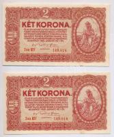 1920. 2K "2aa" (5x) sorszámkövetők T:I,I-
Adamo K7