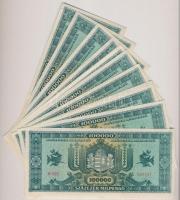 1946. 100.000MP (14x) sorszámkövetők "B065 063531 - B065 063544" T:I,I-
Adamo P30