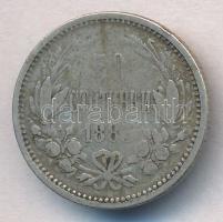 Bulgária 1883. 50s Ag T:2- kis patina Bulgaria 1883. 50 Stotinki Ag C:VF small patina Krause KM#6