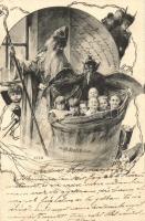 Krampus with Saint Nicholas, children s: Ch. Scolik