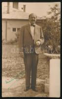 Urmánczy Nándor(1868-1940) politikus, írót ábrázoló fotó, feliratozva, 15,5x9,5 cm