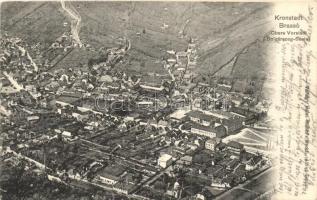 Brassó, Kronstadt, Brasov; Látkép, Bolgárszeg, Julius Müller kiadása / general view, Sceiul