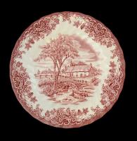 Myott angol vadász témájú porcelán tétel, néhányon csorba, levonó képes, jelzett, hiányos, összesen:...