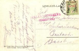 Csák, Csákova, Ciacova; M. kir földműves iskola kertészeti telepe, Grádl Péter kiadása / farmer scho...