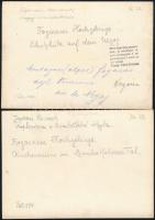 cca 1910-1920 Negoj menedékház, Templomrom, Fogarasi-havasok, 2 db fotó hátoldalon feliratozva, 11x1...